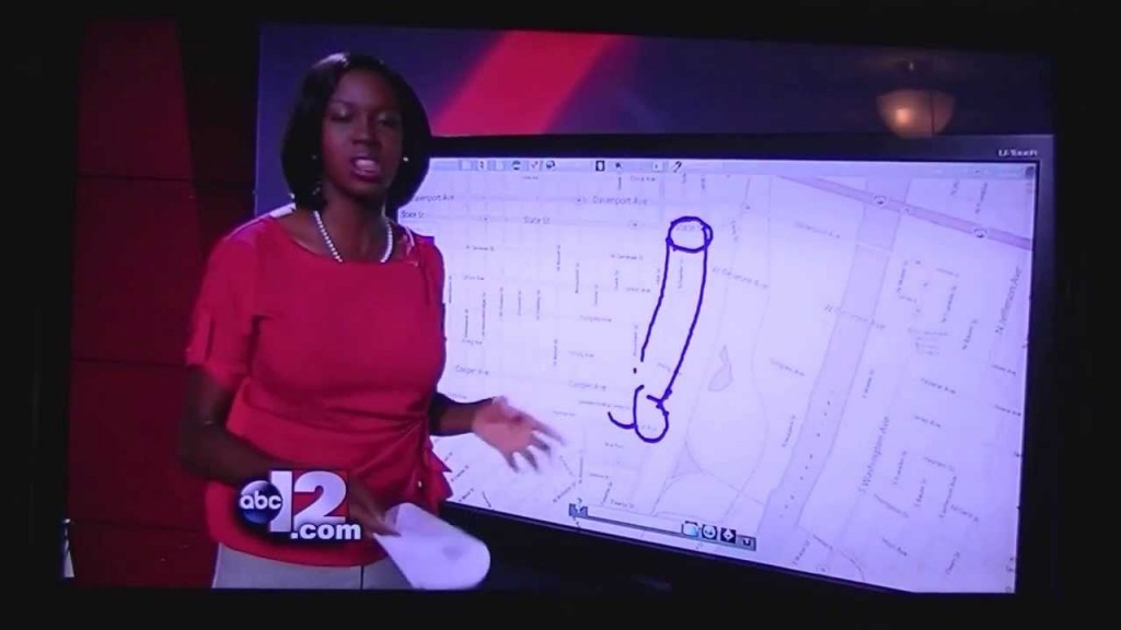 draw to letter how animals Penis Draws Accidentally Michigan On Live Reporter TV News